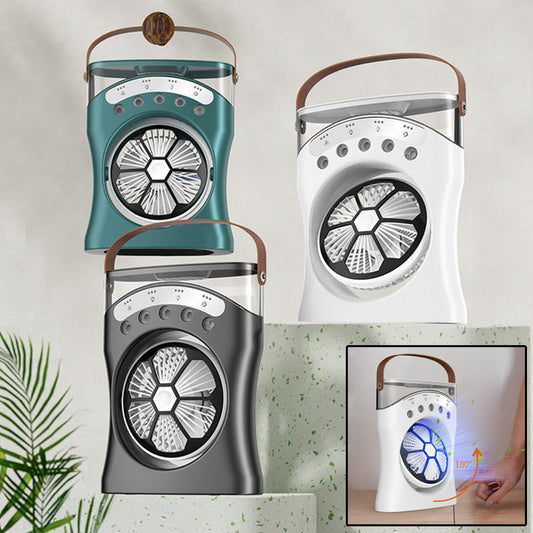 Portable Mini Humidifier Fan - Rechargeable Water Misting Cooling Fan