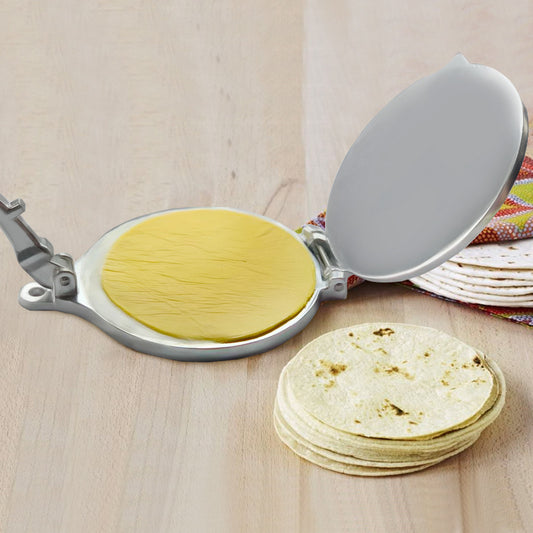 Manual Tortilla Press | Cast Iron Dough Press for Tacos & Corn Cakes