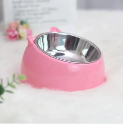 Double Stainless Steel Pet Bowl Anti-overturn and pet-friendly design