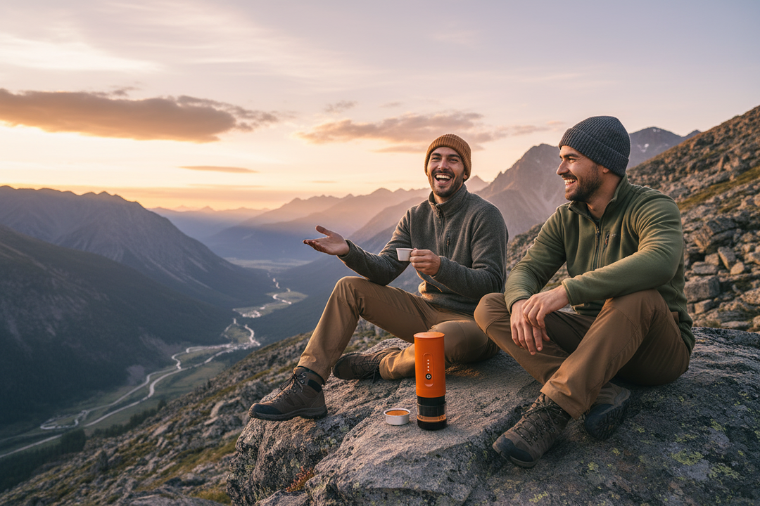 12V car coffee maker - road trip outdoor brewing setup