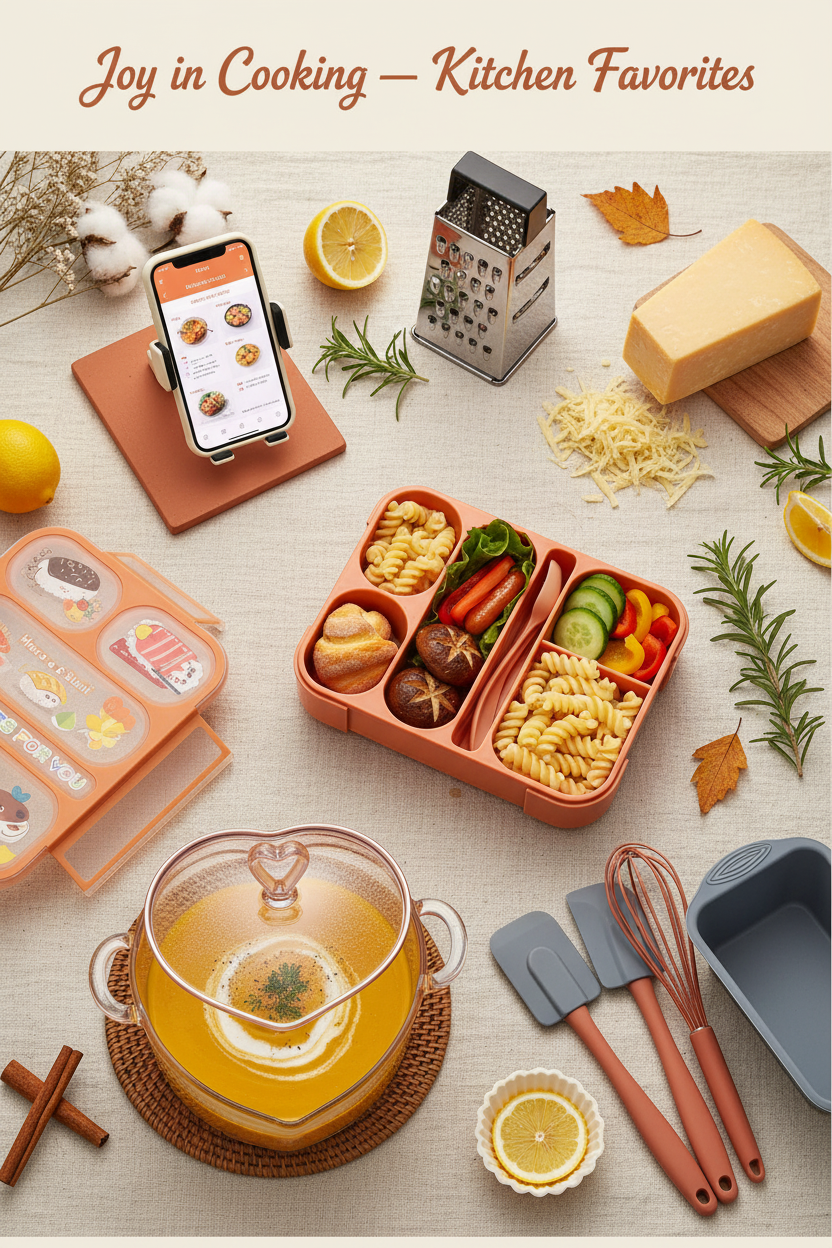 5-compartment bento lunch box with healthy meal prep including rice, vegetables and protein