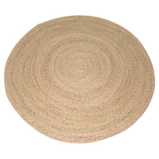 Natural Jute Area Rug — Hand-Woven Round Carpet for Living Room, Bedroom & Office