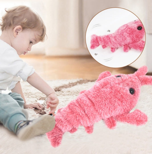 USB Rechargeable Jumping Shrimp Electric Cat Toy