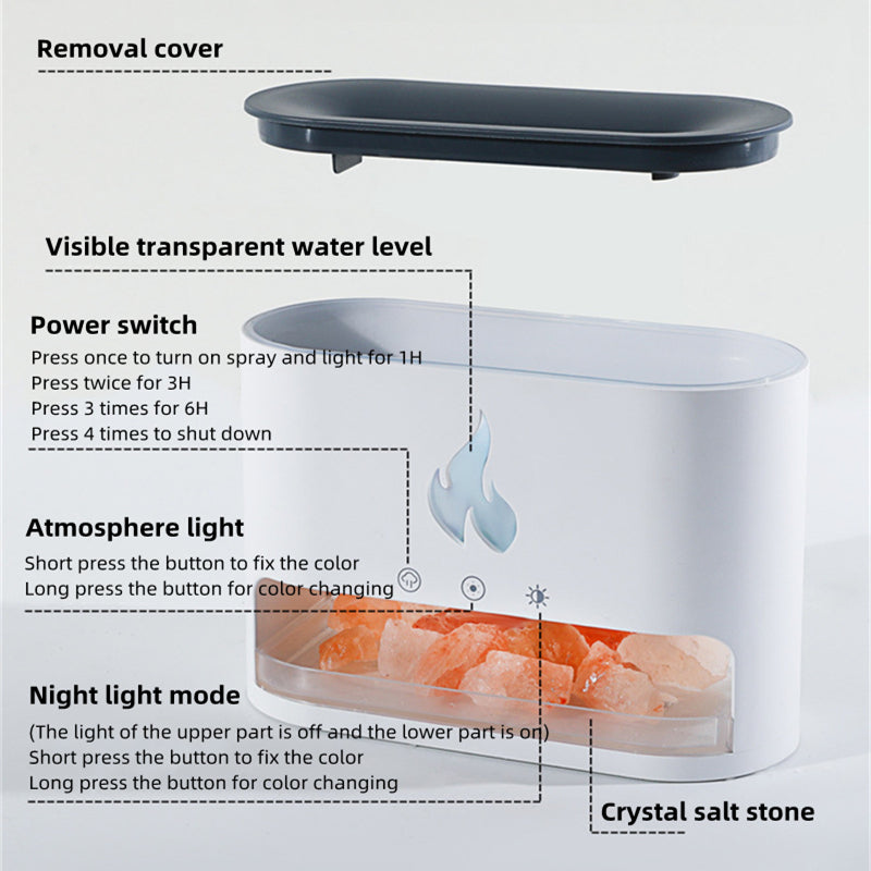 【New】Flame Humidifier Machine