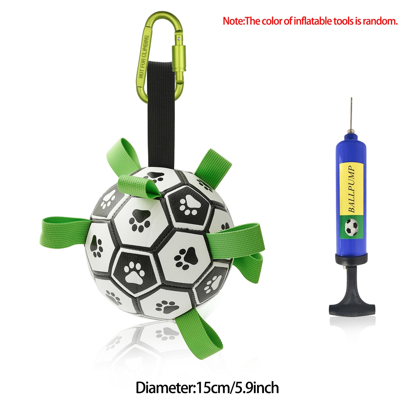 Interactive Dog Soccer Ball Toy – Inflatable Football for Dogs