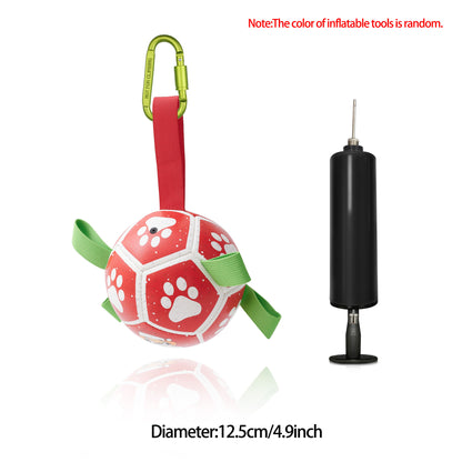 Interactive Dog Soccer Ball Toy – Inflatable Football for Dogs