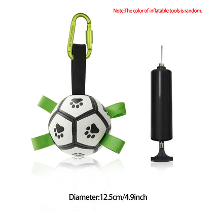 Interactive Dog Soccer Ball Toy – Inflatable Football for Dogs