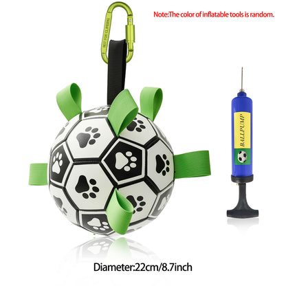 Interactive Dog Soccer Ball Toy – Inflatable Football for Dogs