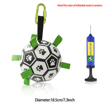 Interactive Dog Soccer Ball Toy – Inflatable Football for Dogs