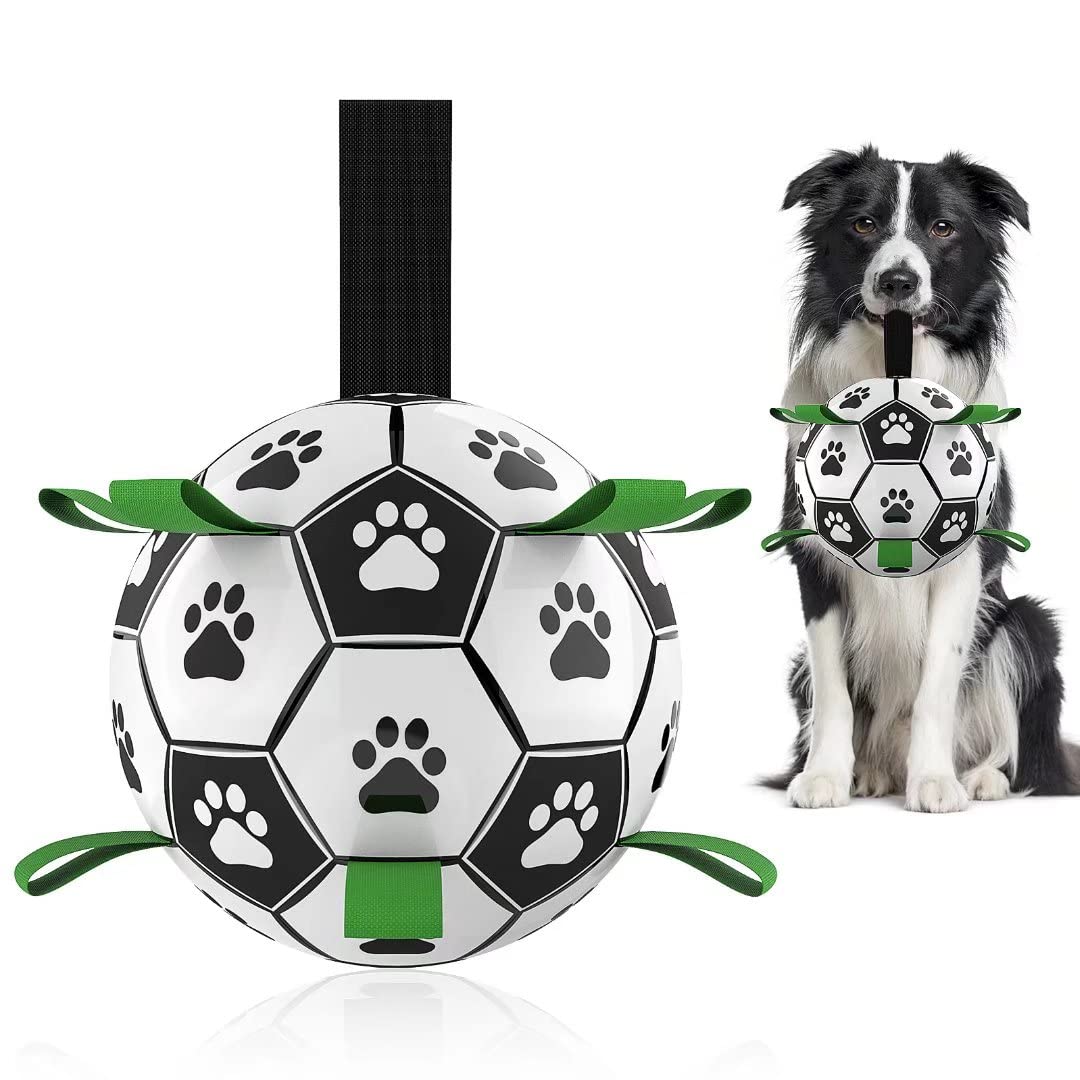 Interactive Dog Soccer Ball Toy – Inflatable Football for Dogs
