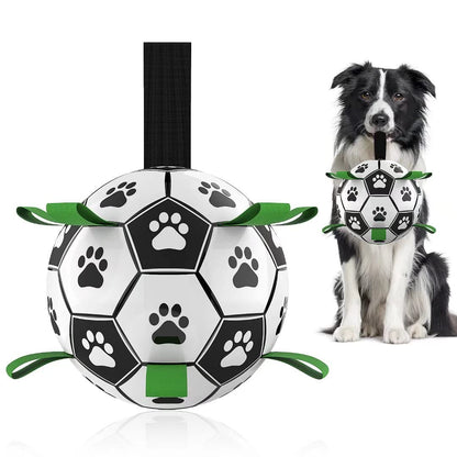 Interactive Dog Soccer Ball Toy – Inflatable Football for Dogs