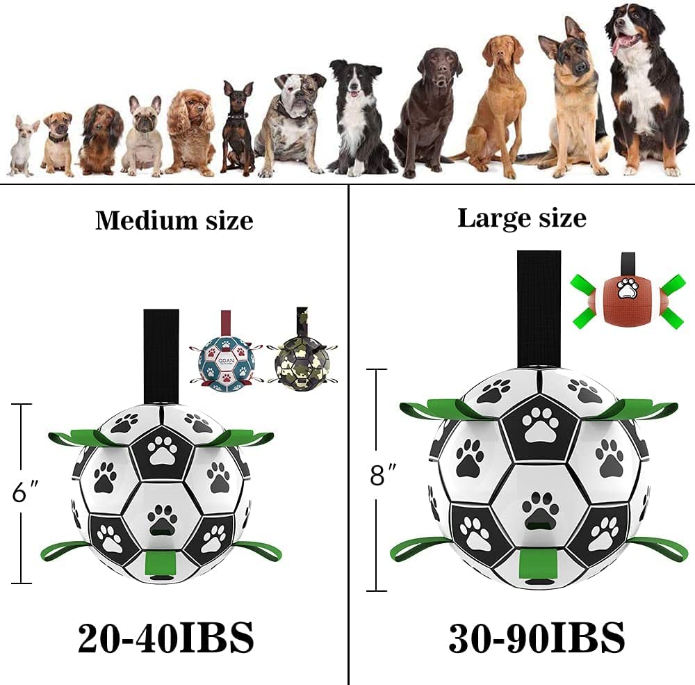 Interactive Dog Soccer Ball Toy – Inflatable Football for Dogs