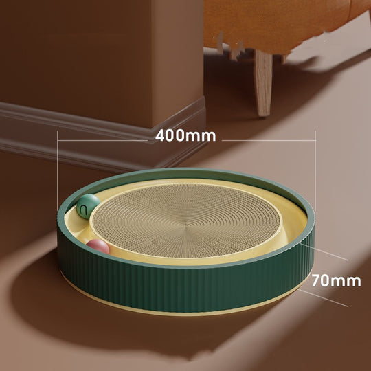 Cat Scratcher Pad with Rolling Ball Track - Interactive Toy
