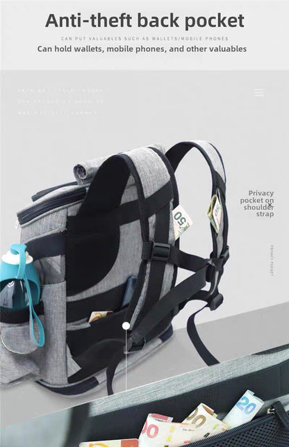 Pet Carrier Backpack for Cats & Dogs – Oxford Cloth, Portable Shoulder Bag up to 20kg