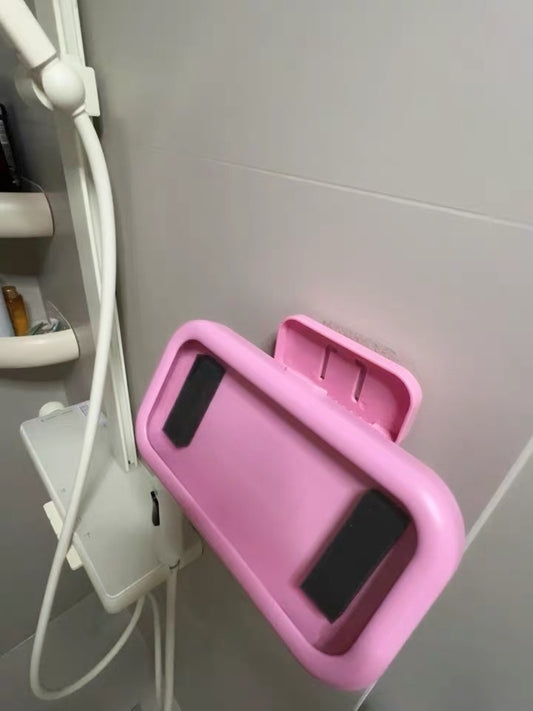 Waterproof Phone Holder for Bathroom & Kitchen – Retractable, Rotating, Hands-Free