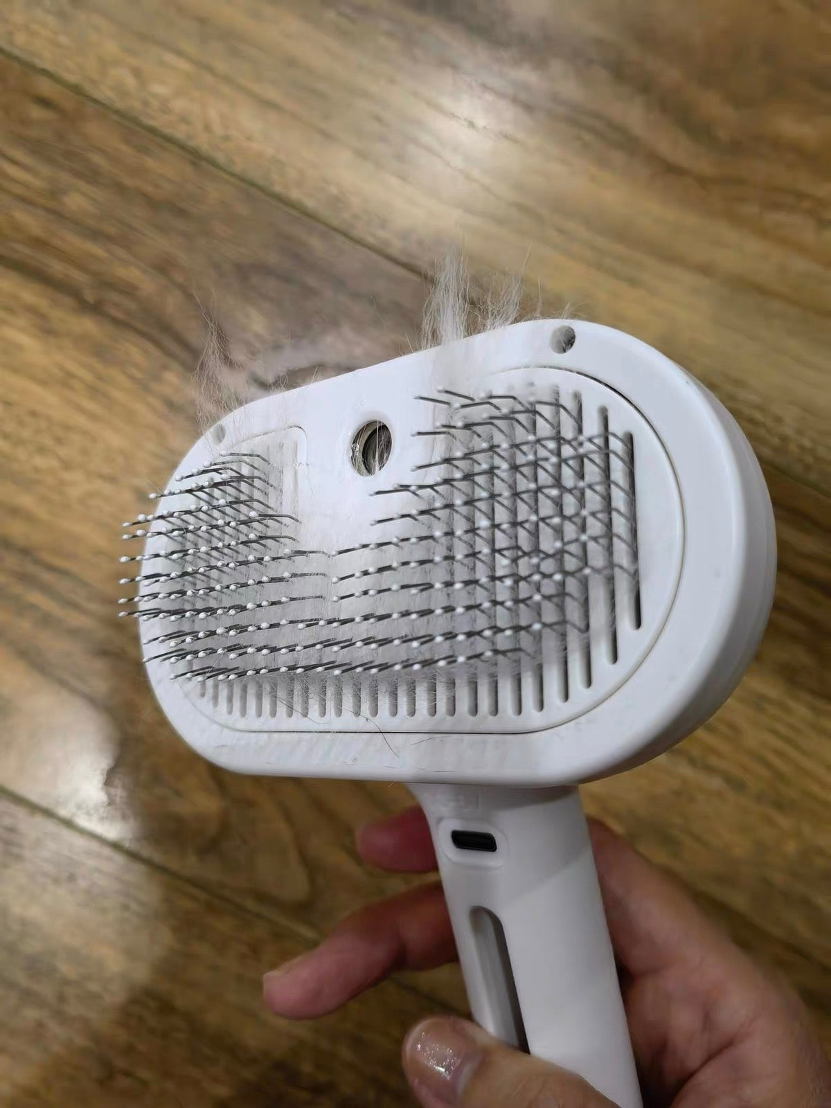 Pet Hair Spray Brush – 2-in-1 Grooming Brush with Water Sprayer