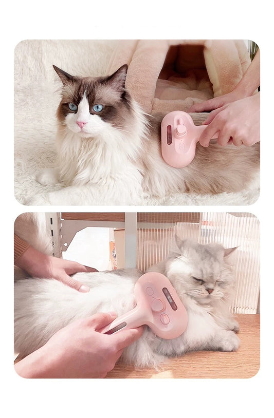 Pet Hair Spray Brush – 2-in-1 Grooming Brush with Water Sprayer