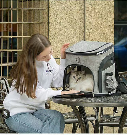 Pet Carrier Backpack for Cats & Dogs – Oxford Cloth, Portable Shoulder Bag up to 20kg