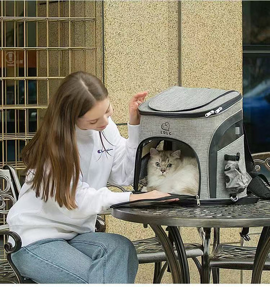 Pet Carrier Backpack for Cats & Dogs – Oxford Cloth, Portable Shoulder Bag up to 20kg