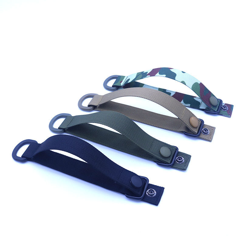 Tactical MOLLE D-Ring Quick Release Strap – 4 Colors | 19cm Woven Buckle