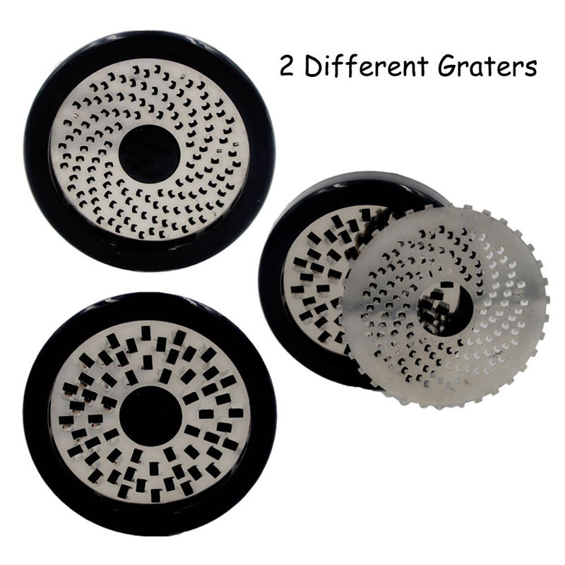 Stainless Steel Cheese Grater & Shredder – Sharp Rotary Grater for Cheese & Chocolate
