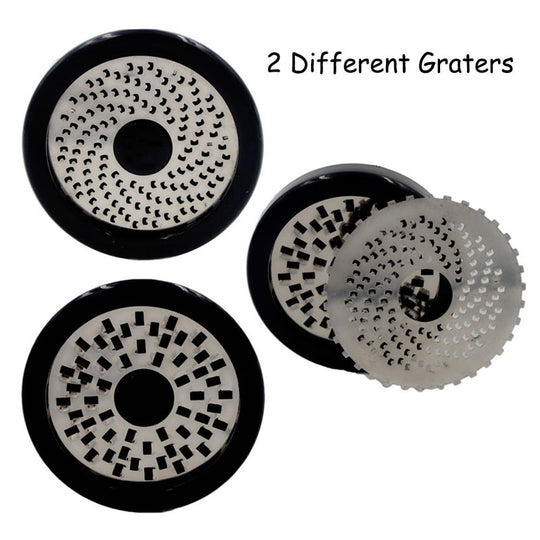 Stainless Steel Cheese Grater & Shredder – Sharp Rotary Grater for Cheese & Chocolate