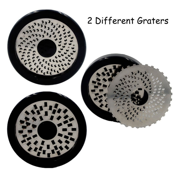 Stainless Steel Cheese Grater &amp; Shredder – Sharp Rotary Grater for Cheese &amp; Chocolate