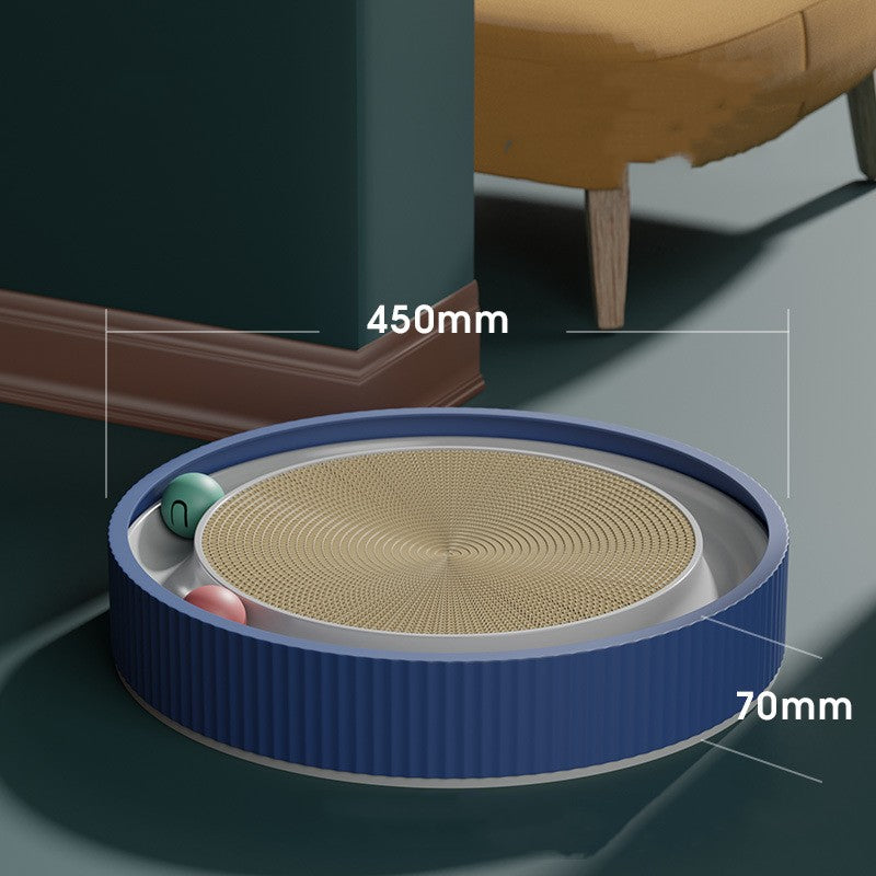 Cat Scratcher Pad with Rolling Ball Track - Interactive Toy