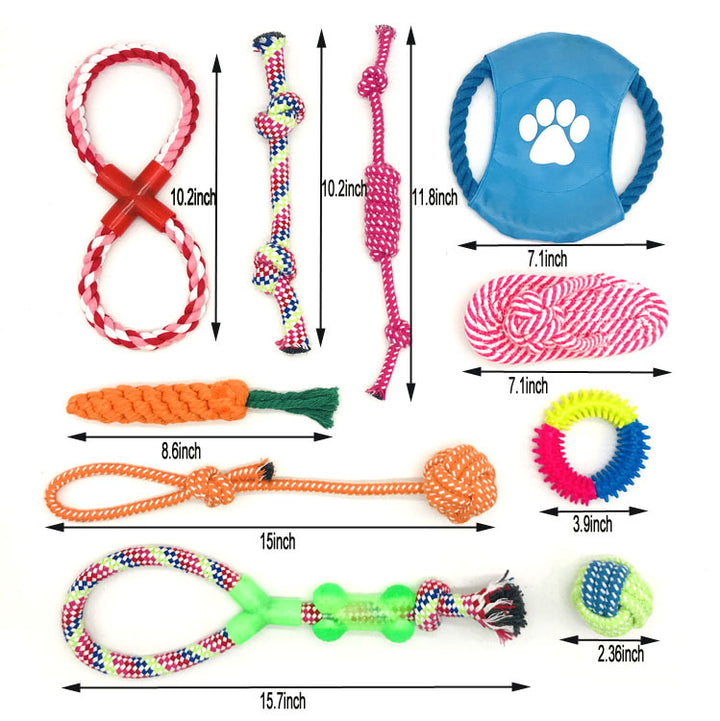 Cotton Rope Dog Toy – Bite-Resistant Chew &amp; Tug Toy for All Breeds