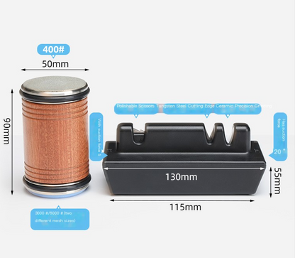 Adjustable Angle Knife Sharpener Set — Tungsten Steel, Diamond & Ceramic