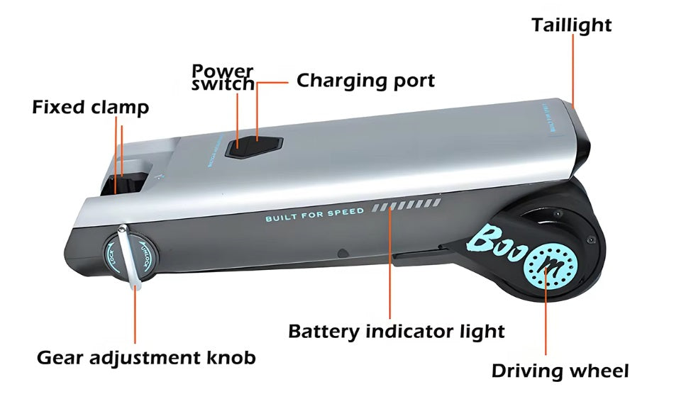 Electric Bike Booster Kit | Mountain Bike Modification Motor Upgrade