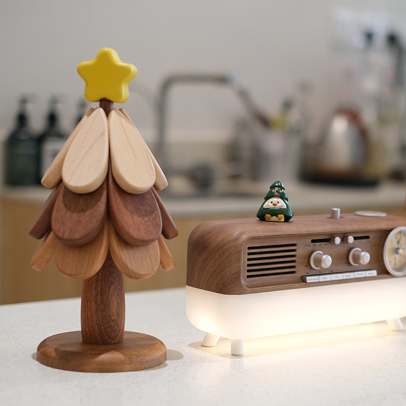 Wooden Heat Proof Mat - Festive Beech Cup Coaster