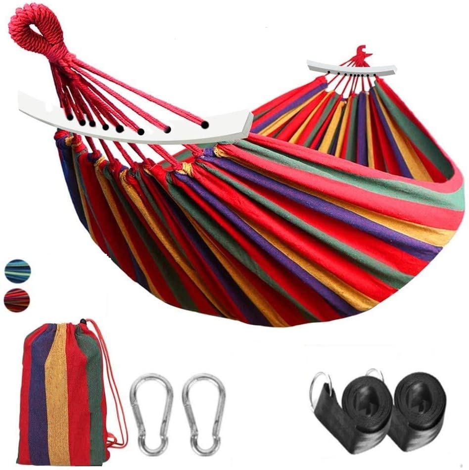 Portable Camping Hammock – Canvas, 125kg Capacity, Beach & Travel Trekking Hammock