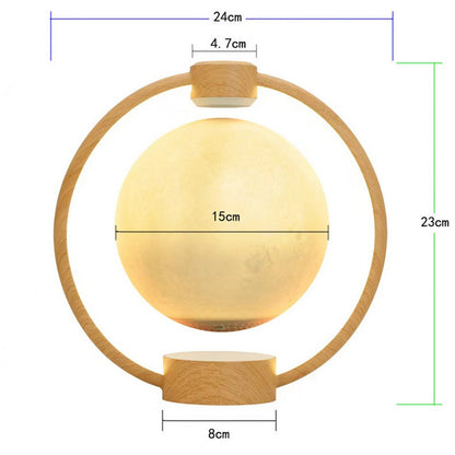 Maglev Levitating Moon Lamp with Bluetooth Speaker & LED Light