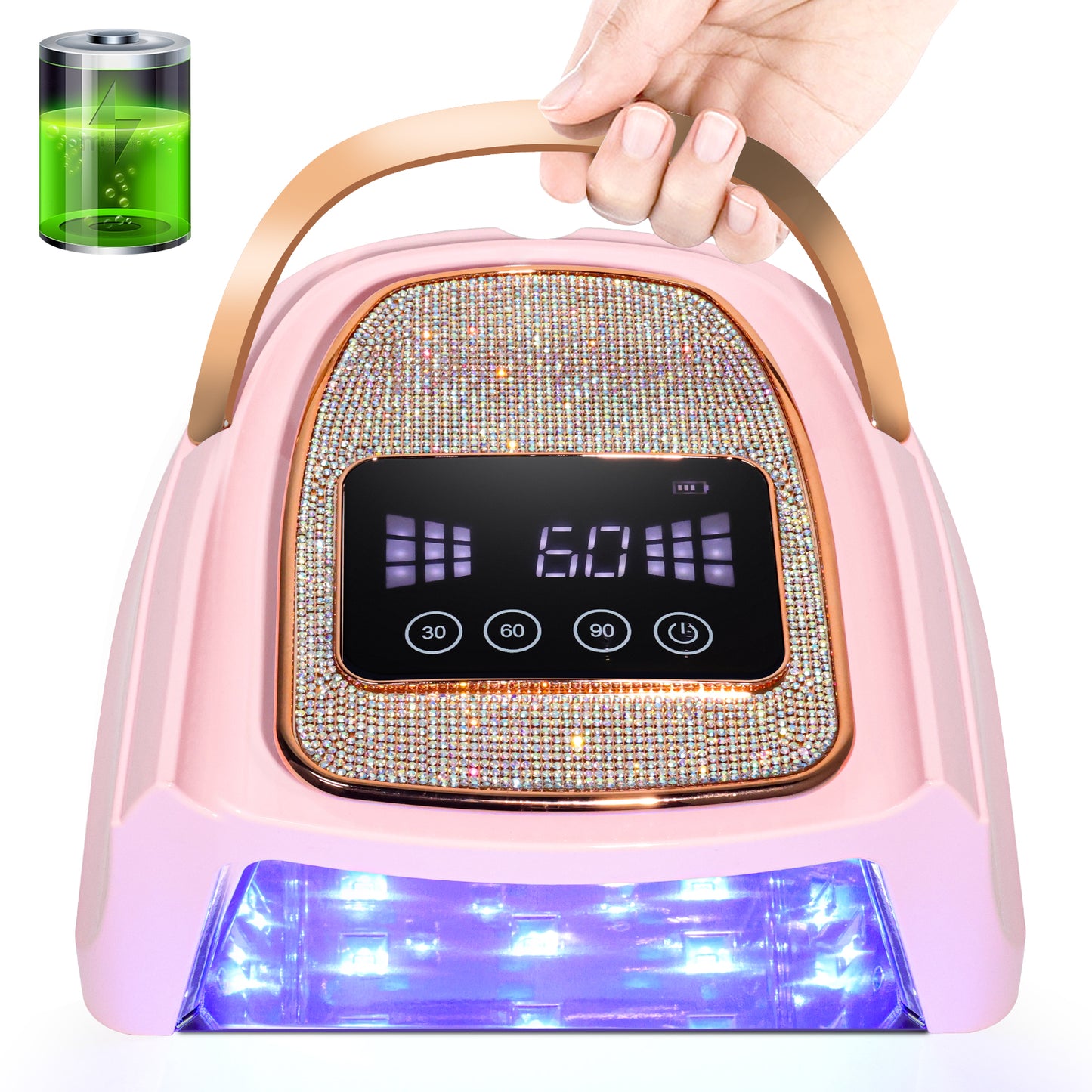 Cordless UV LED Nail Lamp – Rechargeable Gel Dryer |  Gift for Mom