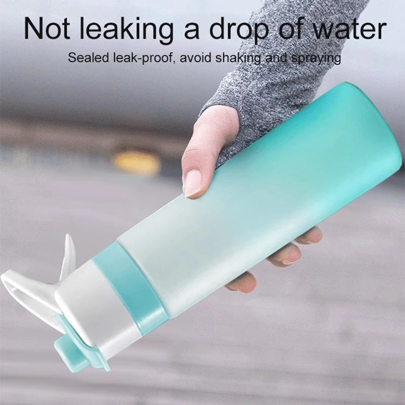 Spray Water Bottle for Sports & Travel – Large Capacity Drinkware