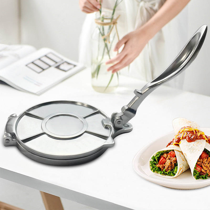 Manual Tortilla Press | Cast Iron Dough Press for Tacos & Corn Cakes