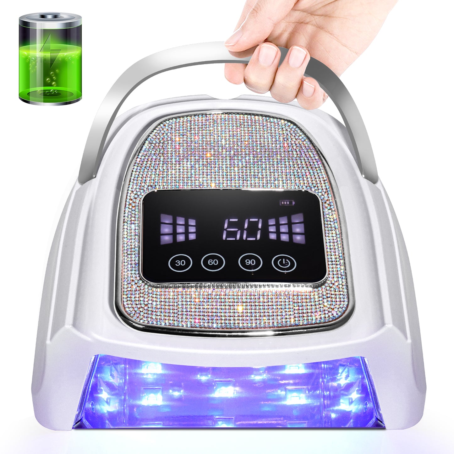Cordless UV LED Nail Lamp – Rechargeable Gel Dryer |  Gift for Mom