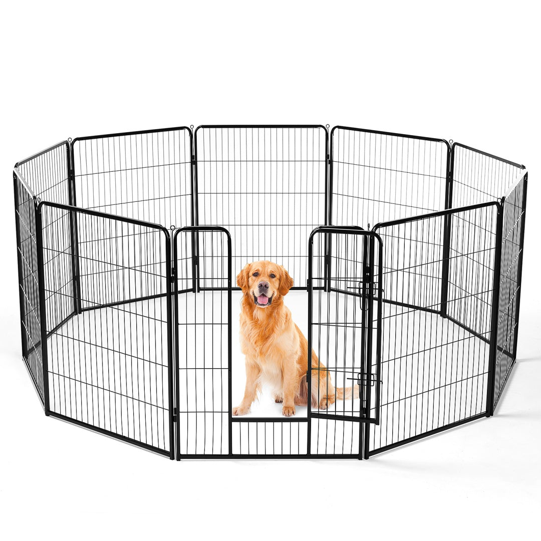 Metal Dog Playpen with Door | Pet Exercise Pen
