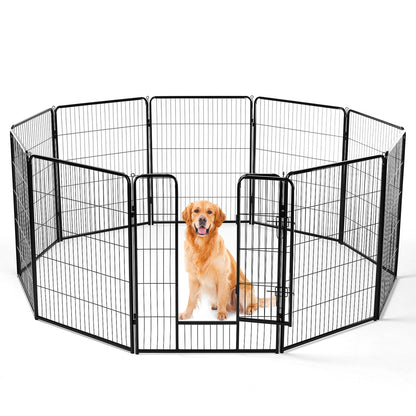 Metal Dog Playpen with Door | Pet Exercise Pen