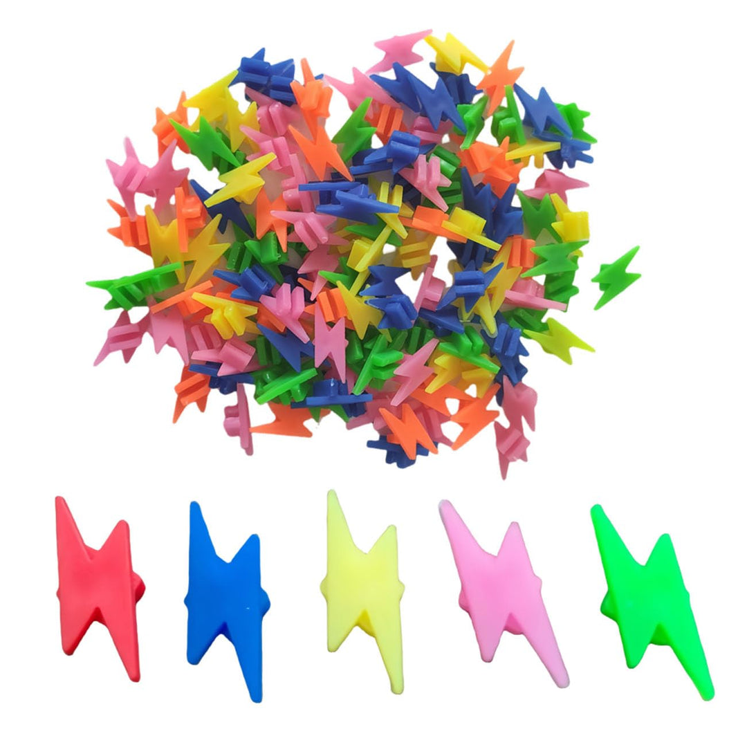 Colorful Lightning Bike Spoke Clips – 72-Piece Clip-On Wheel Beads | Fun Kids &amp; Adults Bicycle Accessories