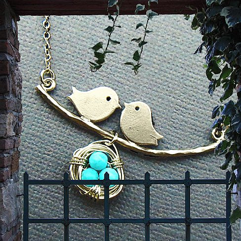 Love Birds Necklace | Romantic | Mother's Day Gift