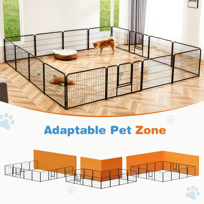 Metal Dog Playpen with Door | Pet Exercise Pen