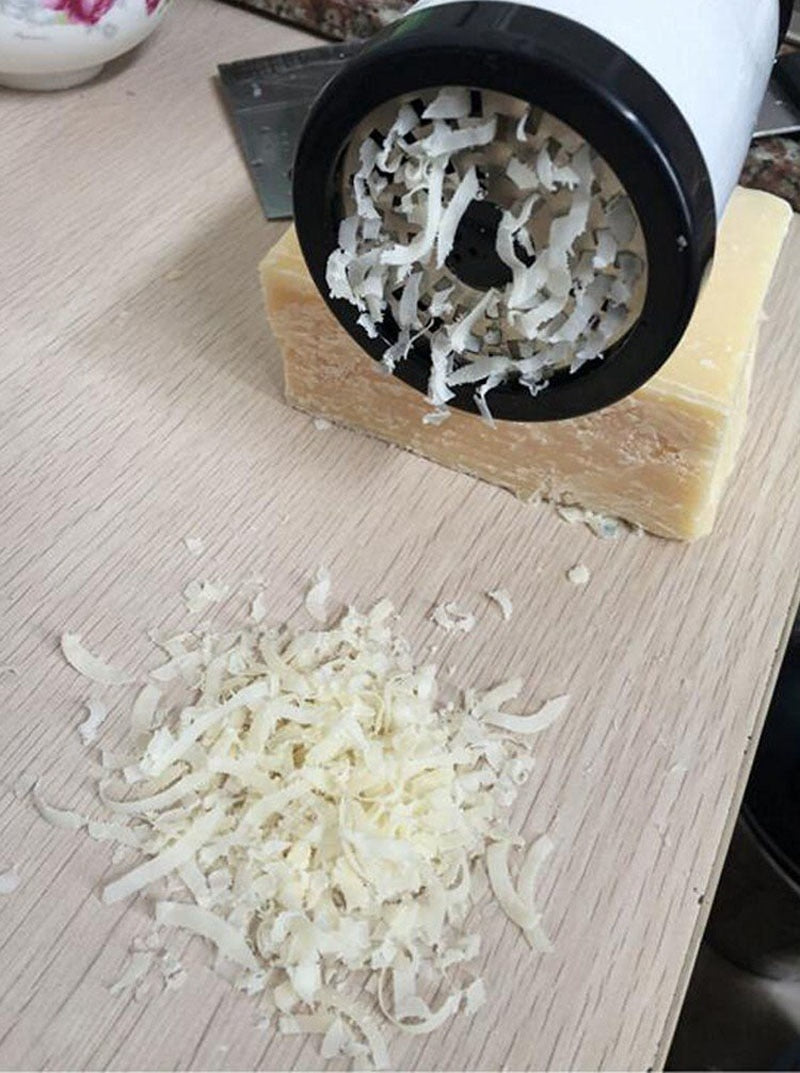 Stainless Steel Cheese Grater & Shredder – Sharp Rotary Grater for Cheese & Chocolate