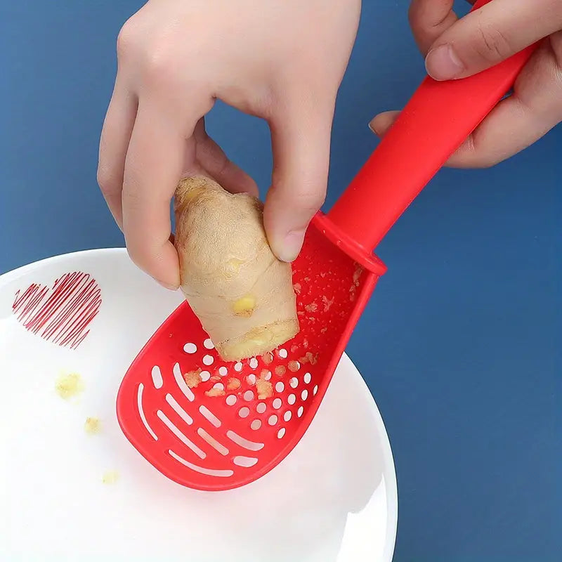 5-in-1 Multifunctional Kitchen Spoon – Grind, Press, Filter, Stir &amp; Scoop