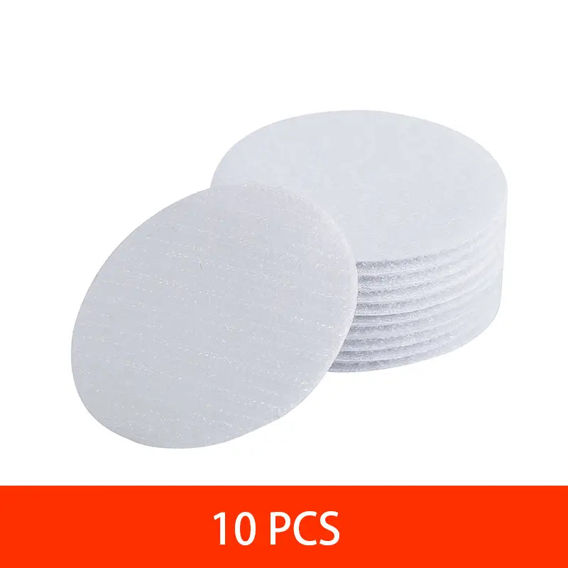 10pcs Strong Self-Adhesive Fastener Stickers, Black