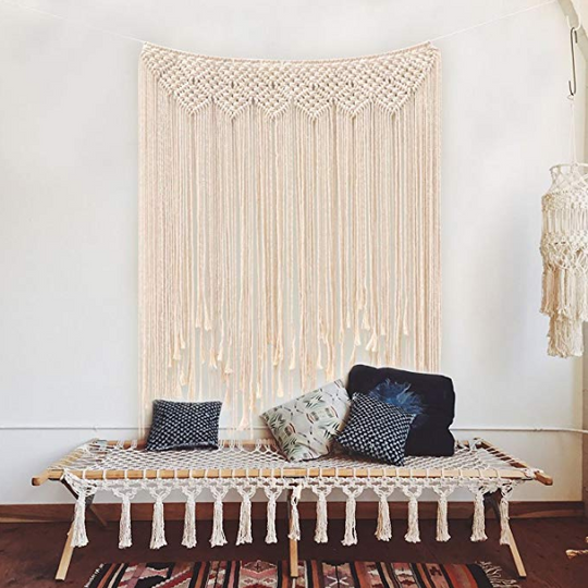 Bohemian Tapestry Wall Hanging | Handwoven Cotton Nordic Home Decor