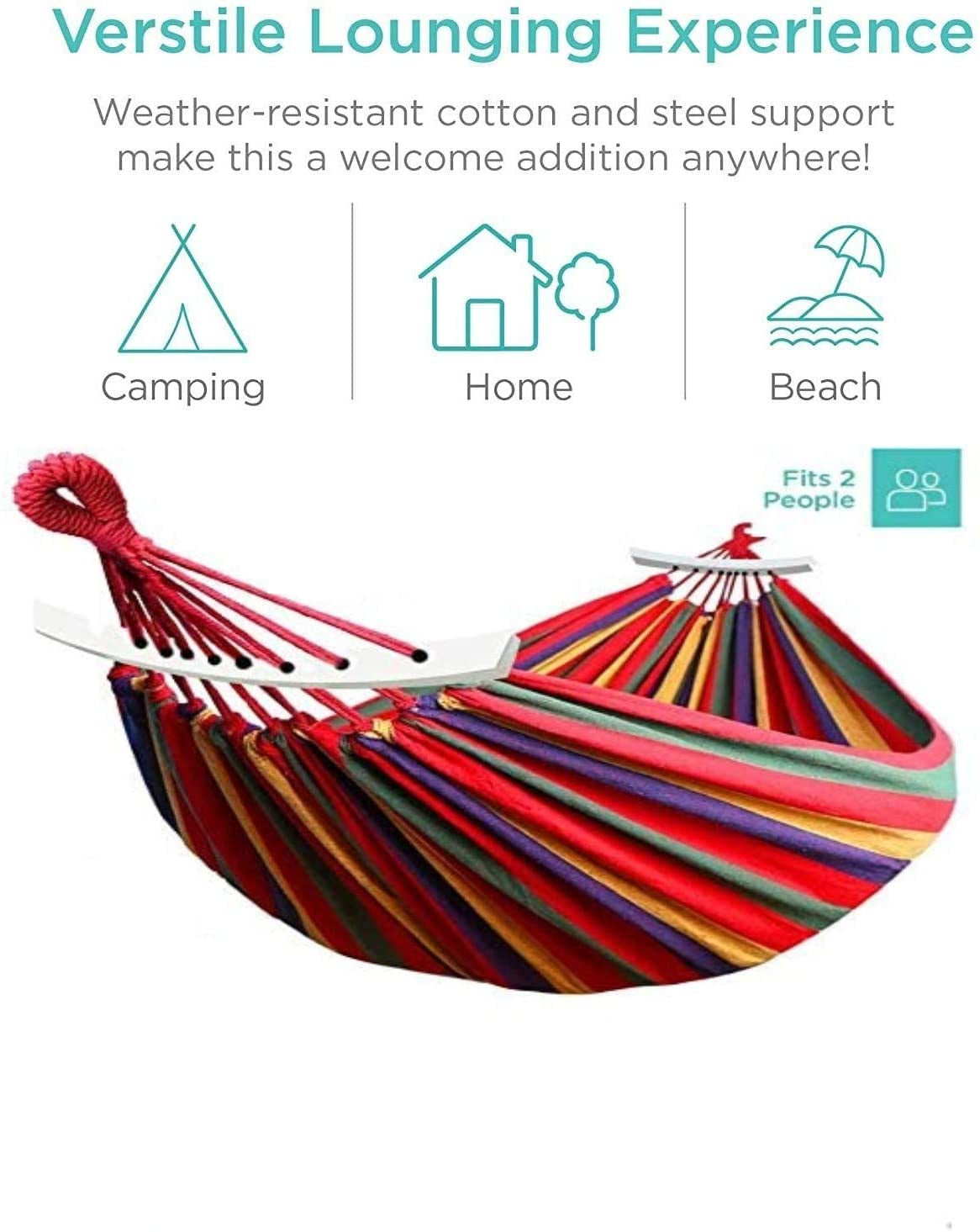Portable Camping Hammock – Canvas, 125kg Capacity, Beach & Travel Trekking Hammock