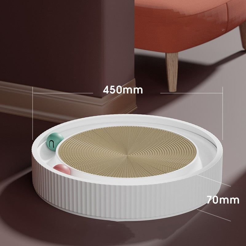 Cat Scratcher Pad with Rolling Ball Track - Interactive Toy