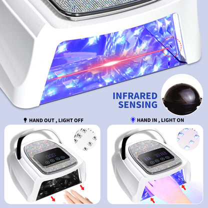Cordless UV LED Nail Lamp – Rechargeable Gel Dryer |  Gift for Mom